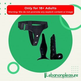 Strap-on Dildo With Anal Butt Plug SO-023